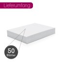 50er Set blanko Bastelkarton DIN A7 - 400 g/qm
