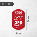 iSecur 4er GPS Tracking Aufkleber Set I 3 x 5 cm I...