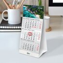 Timr Tischkalender 2026 klein zum Aufstellen - 3 Monatskalender mit Schieber - Kalender für Tisch Büro - Motiv Karibik I tr358