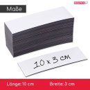 Beschreibbare Magnet-Etiketten I 10x3 cm 100 Stück