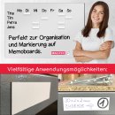 Beschreibbare Magnet-Etiketten I 10x3 cm 100 Stück