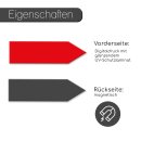 iSecur 15x Magnetpfeile Schwarz, Rot und Weiß für Magnettafel - mag307