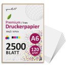 younikat Druckerpapier A6 120g/m² 2500 Blatt...