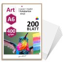 younikat 200 Stück Postkarten DIN A6 weiß 400...