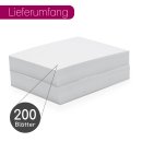 younikat 500 Stück Postkarten DIN A6 weiß 400 g/m² Papier blanko - dv1004