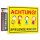Achtung Spielende-Kinder I Aluverbund-Schild I 40 x 30 cm I hin_406