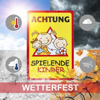 SCHILD - ACHTUNG Spielende Kinder Spielstraße - In 4 Größen - S00040 - Foto 7