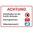 Hinweis-Schild Kombination I 30 x 20 cm