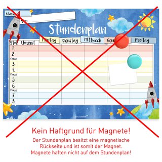 Stiftdv_251 magnetischSchule Magnetischer Weltall-Stundenplan inkl 