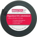 Magnetklebeband Permaflex&reg; 424, selbstklebendes Magnetband, ideal zum Fixieren auf magnethaftenden Untergr&uuml;nden, mit 25mm Breite, 1,5mm stark (3 Meter)