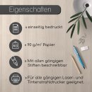 Briefpapier Set Rose Motiv I 50 Blatt 90 g/m²  DIN A4 I Schreibpapier I dv_017