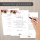 Briefpapier Set Rose Motiv I 50 Blatt 90 g/m²  DIN A4 I Schreibpapier I dv_017