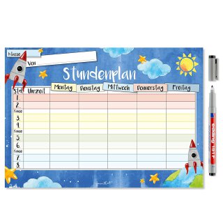 JOYEASE Weltraum Stundenplan Magnetisch - Perfekt Für Kleine Astronauten!