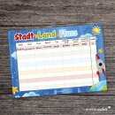 Stadt Land Fluss Block I DIN A3