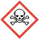 Gefahrstoffaufkleber I GHS06: Sehr giftig I 10 x 10 cm I...