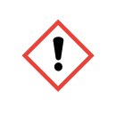 Gefahrstoffaufkleber I GHS07: Reizend I 10 x 10 cm I Gefahrstoffsymbol zur Sicherheit