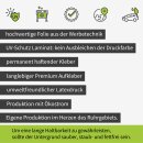 iSecur 2 Stück Aufkleber Alarmgesichert I 40 mm I...