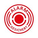 iSecur 2 Stück Aufkleber Alarmgesichert I 40 mm I...