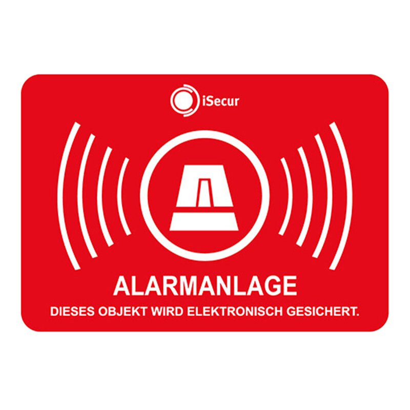 2 Alarm-Aufkleber „Alarmgesichert“ – Digitaldruck, 40 Mm Durchmesser, Von Easydruck24.de