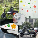 Aufkleber Set Blumen Blümchen bunt I Flower-Power Sticker I kfz_243