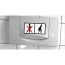 Toiletten-Aufkleber Bitte im Sitzen pinkeln I 20 x 10 cm