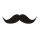 1 Sticker Schnurrbart Mustache I kfz_120 I 14 x 3,6 cm