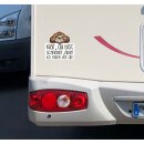 Faultier Fahrzeug-Aufkleber I Weiß