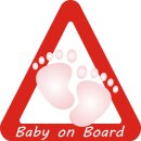 1 Auto-Aufkleber Baby on Board M&auml;dchen I kfz_026 I...