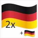3er Set Deutschland-Flagge