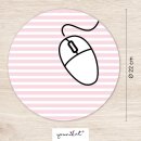 Mauspad rosa Streifen