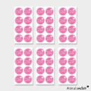 48 Aufkleber Made with love I Pink