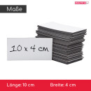 Beschreibbare Magnet-Etiketten I 10x4 cm 100 St&uuml;ck