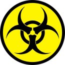 iSecur Aufkleber Biohazard I Ø 15 cm rund I...