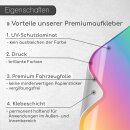 iSecur Fahrzeug-Aufkleber Anfänger I 12,6 x 11 cm I Vorsicht Achtung Fahranfänger I selbstklebend I für Kfz Auto LKW I UV- und witterungsbeständig I Waschanlagen-geeignet I Fahrschüler I hin289