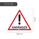 iSecur Auto-Magnet-Schild Anfänger! I 12,6 x 11 cm I...