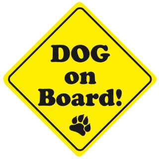 Auto-Aufkleber Dog on Board I 11 cm