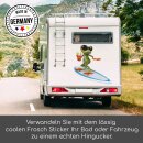 Sticker Surfer Frosch XXL I 100 cm