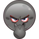 Smile-Aufkleber see you I schwarz