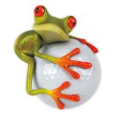 Sticker Frosch mit Golfball