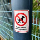 Hinweis-Aufkleber Dieser Gehweg ist kein Hundeklo! I DIN A6