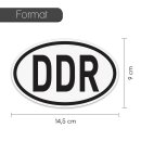 Sticker L&auml;nder-Kennzeichen DDR I 14,5 x 9 cm
