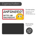 younikat Fahranfänger Geschenk zum Führerschein I Magnet 20 x 10 cm I Anfänger! Bitte um Nachsicht I Motiv Smile I wetterfest magnetisch I kfz360