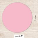 Mauspad mit Motiv &ndash; rosa rund - &Oslash; 22 cm I...