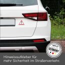 iSecur Fahrzeug-Aufkleber Anfänger! I 10 x 8,7 cm I Vorsicht Achtung Fahranfänger I für Kfz Auto LKW I wetterfest UV-beständig Waschanlagen-geeignet I hin094