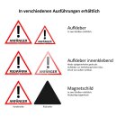 iSecur Fahrzeug-Aufkleber Anfänger! I 10 x 8,7 cm I Vorsicht Achtung Fahranfänger I für Kfz Auto LKW I wetterfest UV-beständig Waschanlagen-geeignet I hin094