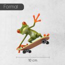 Skater Frosch Aufkleber I 10 x 10 cm I au&szlig;enklebend
