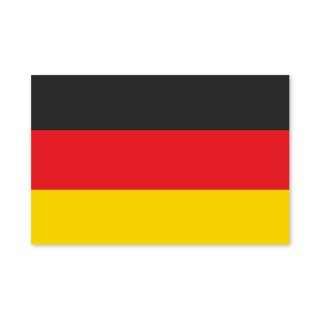 Aufkleber Deutschland-Flagge I 1 St&uuml;ck