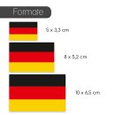 Aufkleber Deutschland-Flagge I 3er Set