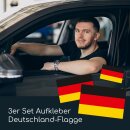 Aufkleber Deutschland-Flagge I 3er Set