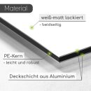 Blanko Aluverbund Schild in weiß